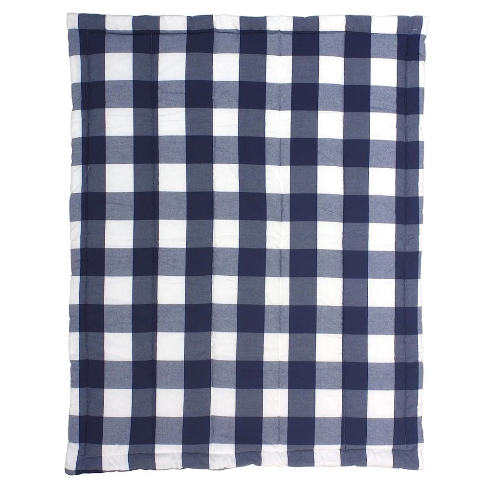Carousel Woven Buffalo Check 5pc Crib Bedding Set